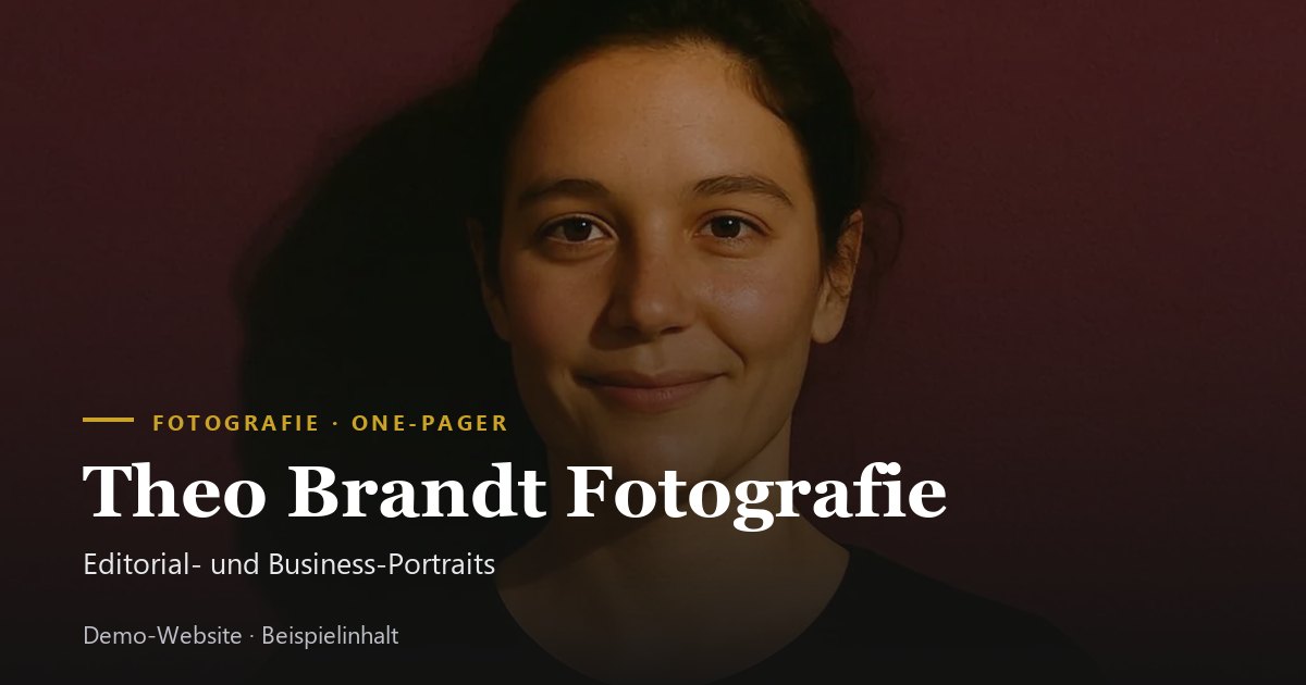 Vorschau der Beispiel-Website Theo Brandt Fotografie